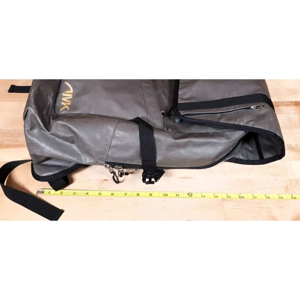 Mountain Khakis MK Flap Over Backpack Travel Laptop Bag Travel Gray